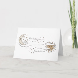 Tarjeta Sol y luna