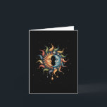 Tarjeta Sol Y Luna Celestial Boho Místico Hippie 90s _2<br><div class="desc">Sol Y Luna Celestial Boho Místico Hippie 90s _2</div>