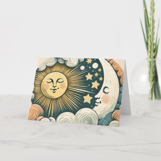 Tarjeta Sol y luna de luna (Anverso)