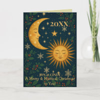 Sol y Luna Místicos Navidad Personalizada