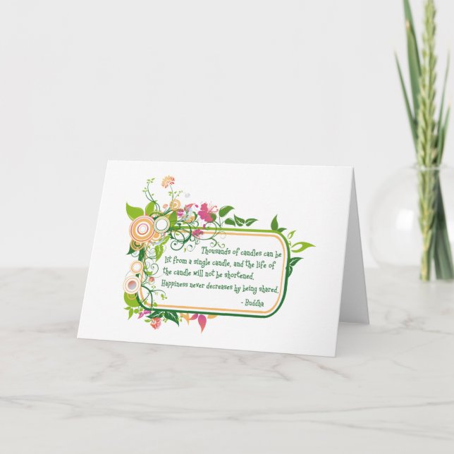 Tarjeta Sola cita de la vela de Buda (Anverso)