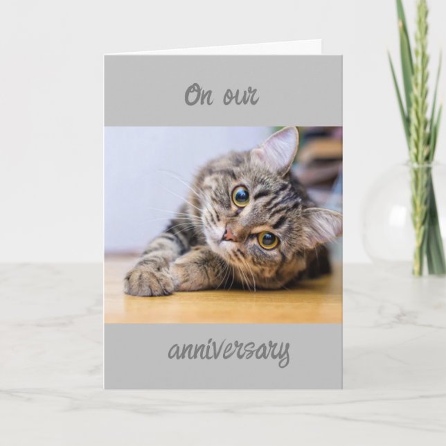 TARJETA SOLAMENTE TENGO OJOS POR "TÚ" SIEMPRE ANIVERSARIO (Anverso)
