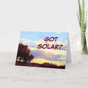 Tarjeta SOLAR CONSEGUIDA