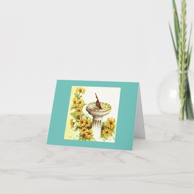 Tarjeta solar vintage (Anverso)