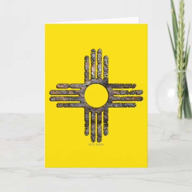 Tarjeta solar Zia del estado de Nuevo México (Anverso)