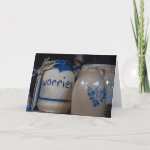 Tarjeta Solaza de cerámica - Jar de guiso de hierba artesa