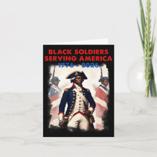 Tarjeta Soldado patriota afroamericano de la Guerra de Ind