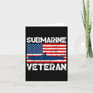 Tarjeta Soldado submarino de naves submarinas de guerra de