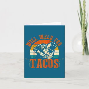 Tarjeta Soldará tacos soldador divertido disfraz de soldad