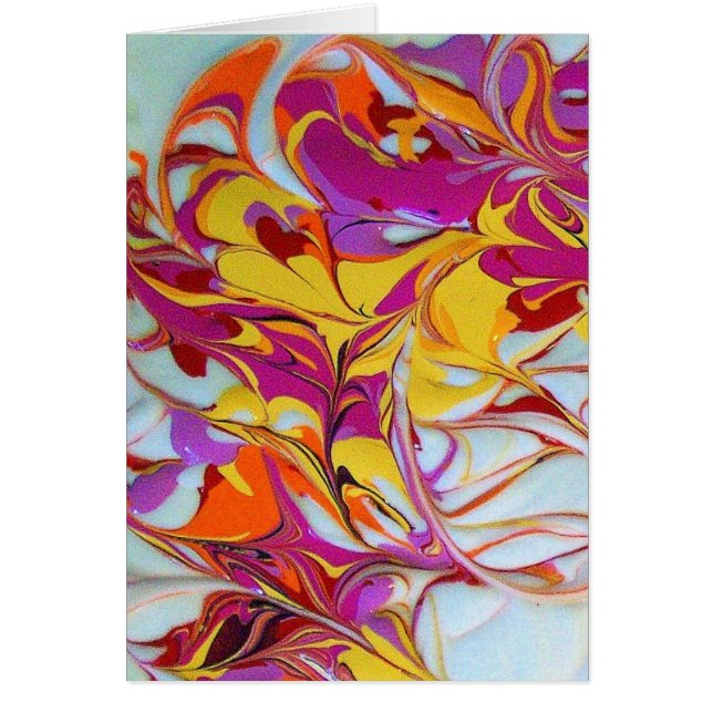 Tarjeta soleada de los remolinos (Frente)