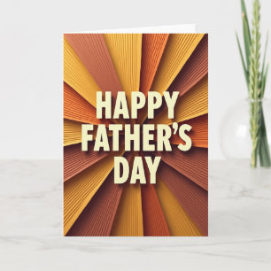 Tarjeta Soleada del Día del Padre con Textura
