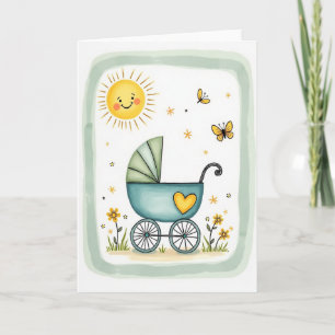 Tarjeta Soleada del Día del Padre Floral