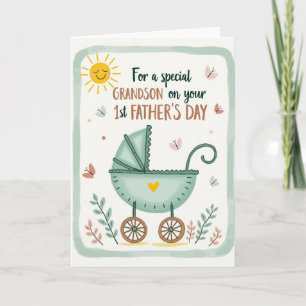 Tarjeta Soleada del Día del Padre Vintage