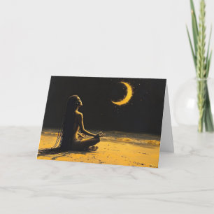 Tarjeta Soledad Dorada, Afirmación de Meditación a la Luz