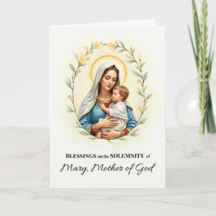Tarjeta Solemidad de María Madre de Dios Bendición del Día