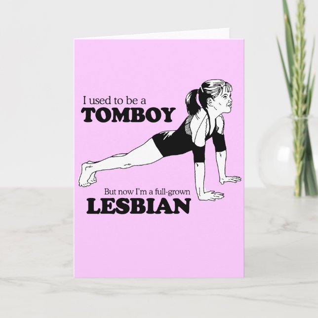 TARJETA SOLÍA SER UN TOMBOY (Anverso)
