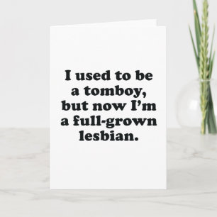 Tarjeta Solía ser un tomboy