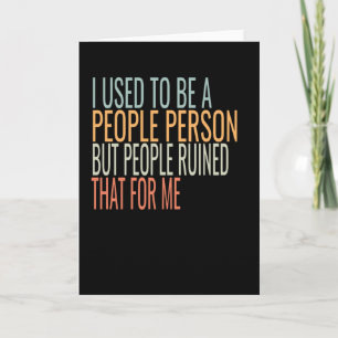 Tarjeta Solía Ser Una Persona De La Gente