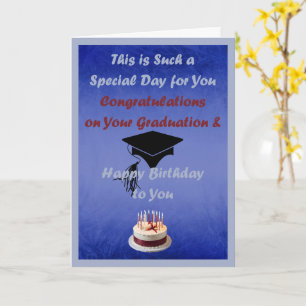 Tarjeta Solicitud especial graduación cumpleaños para homb