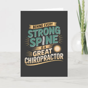 Tarjeta Sólida espina dorsal Gran Chiropractor Diseño Cita