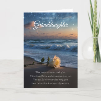 Tarjeta Solidaridad con las nietas Condolences Beach and R