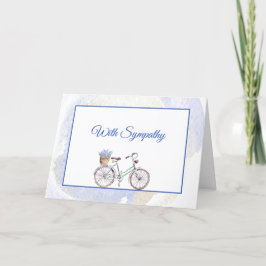 Tarjeta Solidaridad floral Rusa Blue Bicyclender