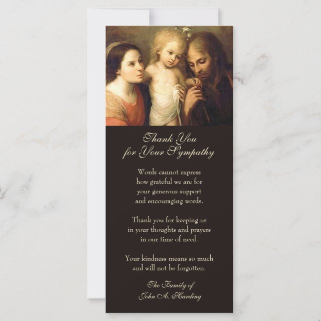 Tarjeta Solidaridad funeraria católica (Anverso)