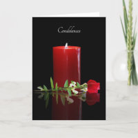 Solidaridad General Condolences Candle Rosa