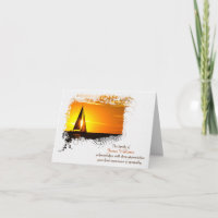 Solidaridad Gracias A Sunset Sailboat