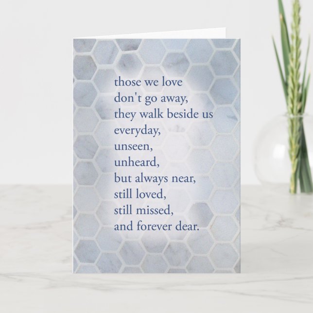 Tarjeta Solidaridad, perdón por la pérdida, poema de Condo (Anverso)