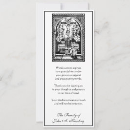 Tarjeta Solidaridad religiosa católica funeraria gracias