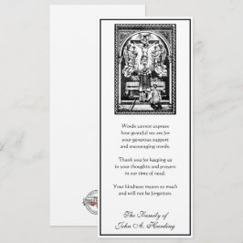 Tarjeta Solidaridad religiosa católica funeraria gracias