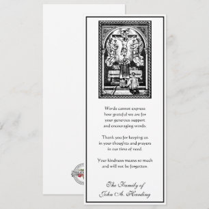 Tarjeta Solidaridad religiosa católica funeraria gracias