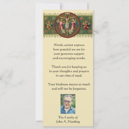 Tarjeta Solidaridad religiosa católica funeraria gracias