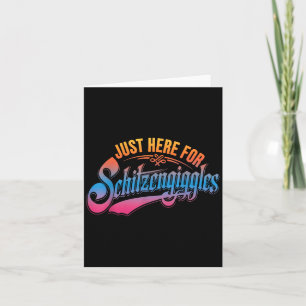 Tarjeta Solo aquí por Schitzengiggles divertido día de la