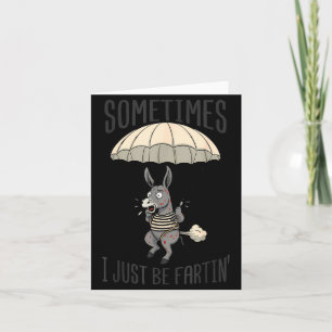 Tarjeta Sólo Aveces Mierda Meme de Burro