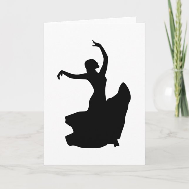 Tarjeta Sólo bailarín de flamenco (Anverso)