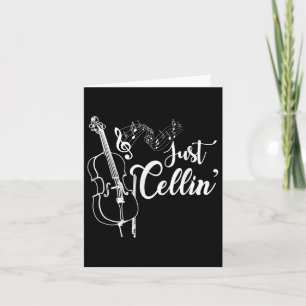 Tarjeta Solo Celuloso Regalo Divertido de Músico de Cello