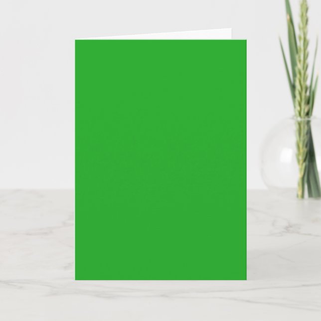 Tarjeta SÓLO COLOR - verde hierba (Anverso)