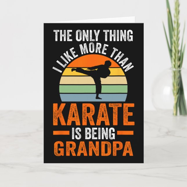 Tarjeta Sólo Como Que Karate Es Ser El Abuelo Martí (Anverso)