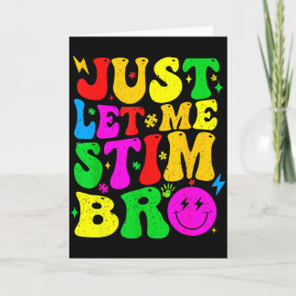 Tarjeta Solo Déjame Estimular Hermano Divertido Conciencia
