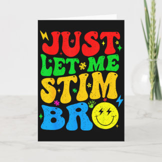 Tarjeta Solo Déjame Estimular Hermano Divertido Conciencia