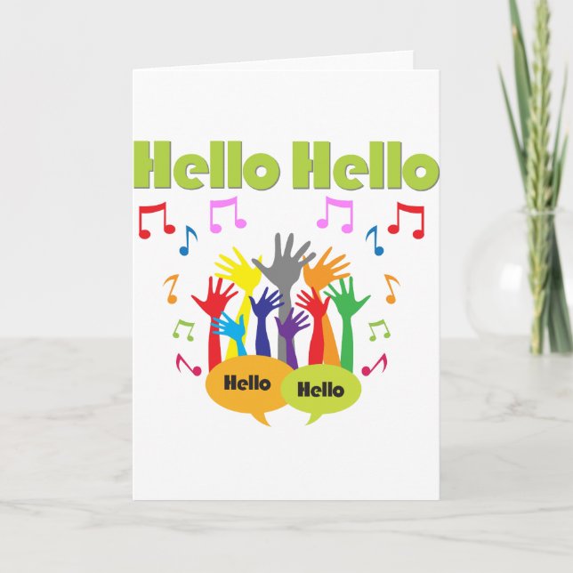 Tarjeta Sólo di... Hola (Anverso)