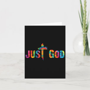 Tarjeta Solo Dios Jesús Cruz Inspirador Motivacional C
