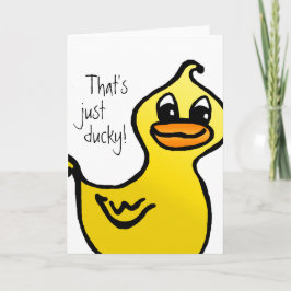 Tarjeta ¡Solo Ducky!