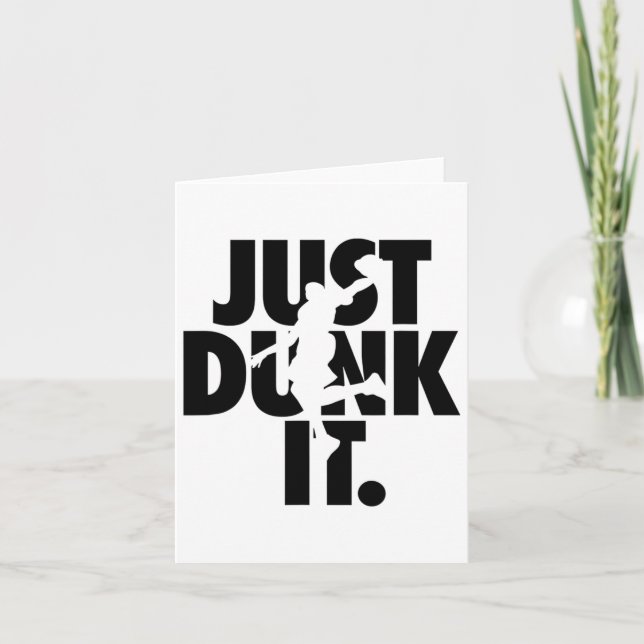 Tarjeta Sólo Dunk It Sketll Silhouette (Anverso)