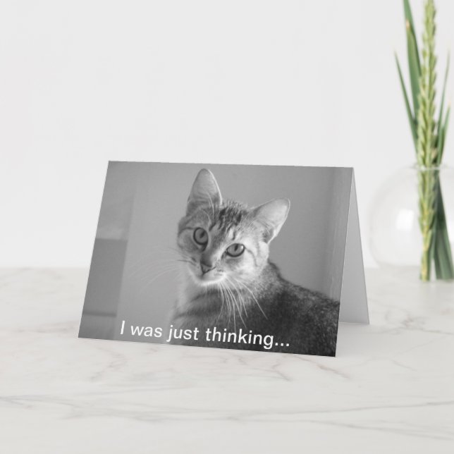 Tarjeta Solo estaba pensando... (Anverso)