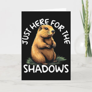 Tarjeta Solo estoy aquí por las sombras Divertido Día de l