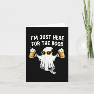 Tarjeta Sólo Estoy Aquí Por Los Abucheos Divertido Cerveza
