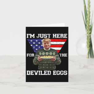Tarjeta Solo estoy aquí por los huevos vilidos de Trump Na